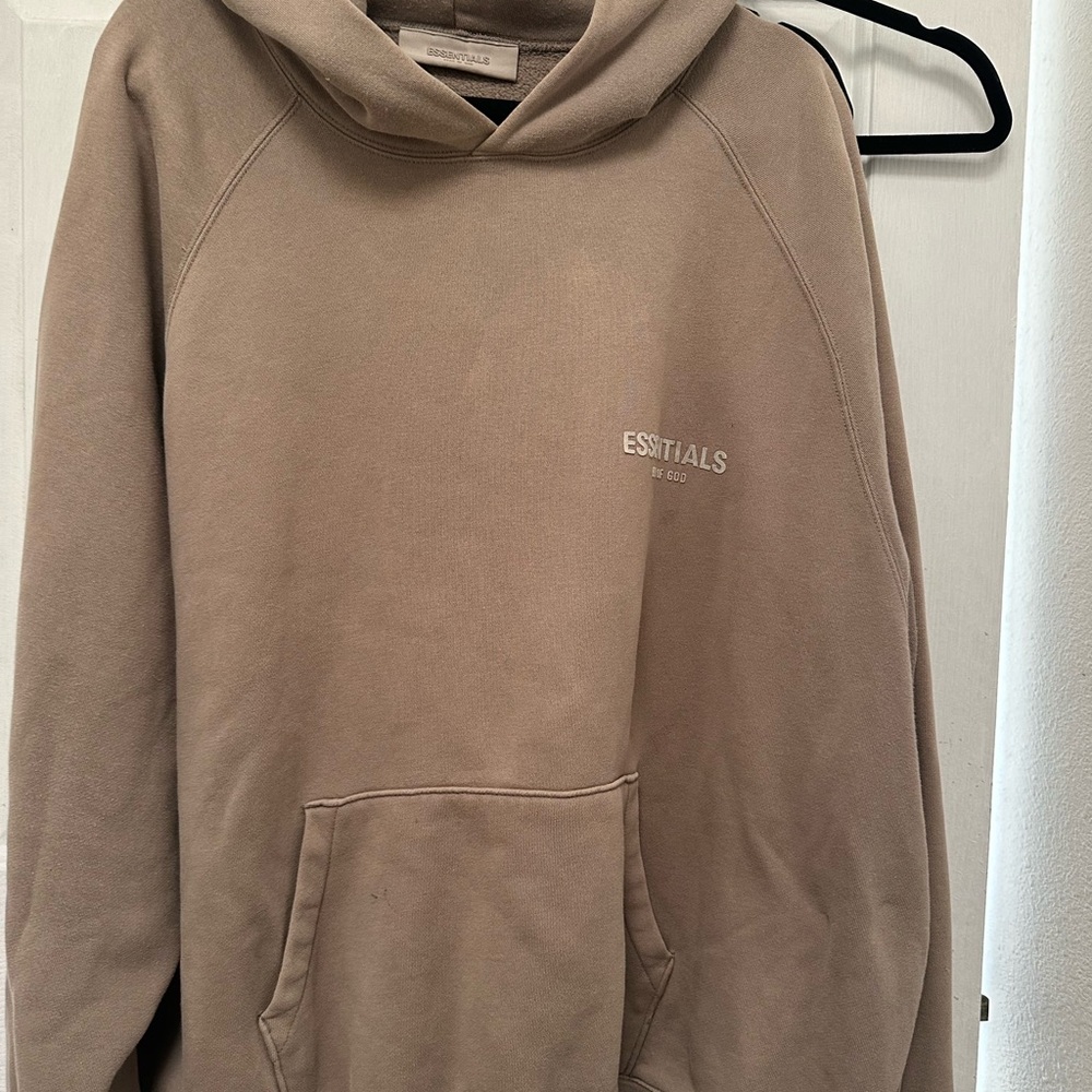 Essentials Beige Pullover Hoodie - image 1